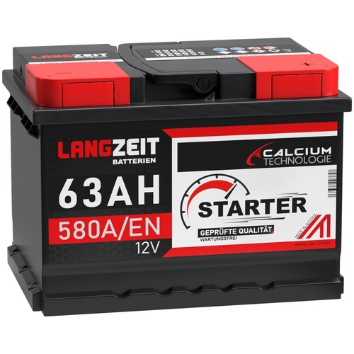 Autobatterie 63ah 12v langzeit - autobatterie,