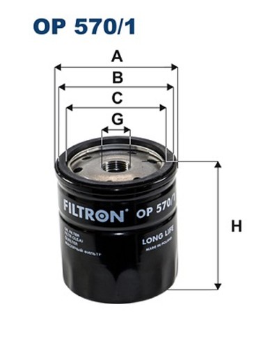 ölfilter filtron 570 1 - Ölfilter,